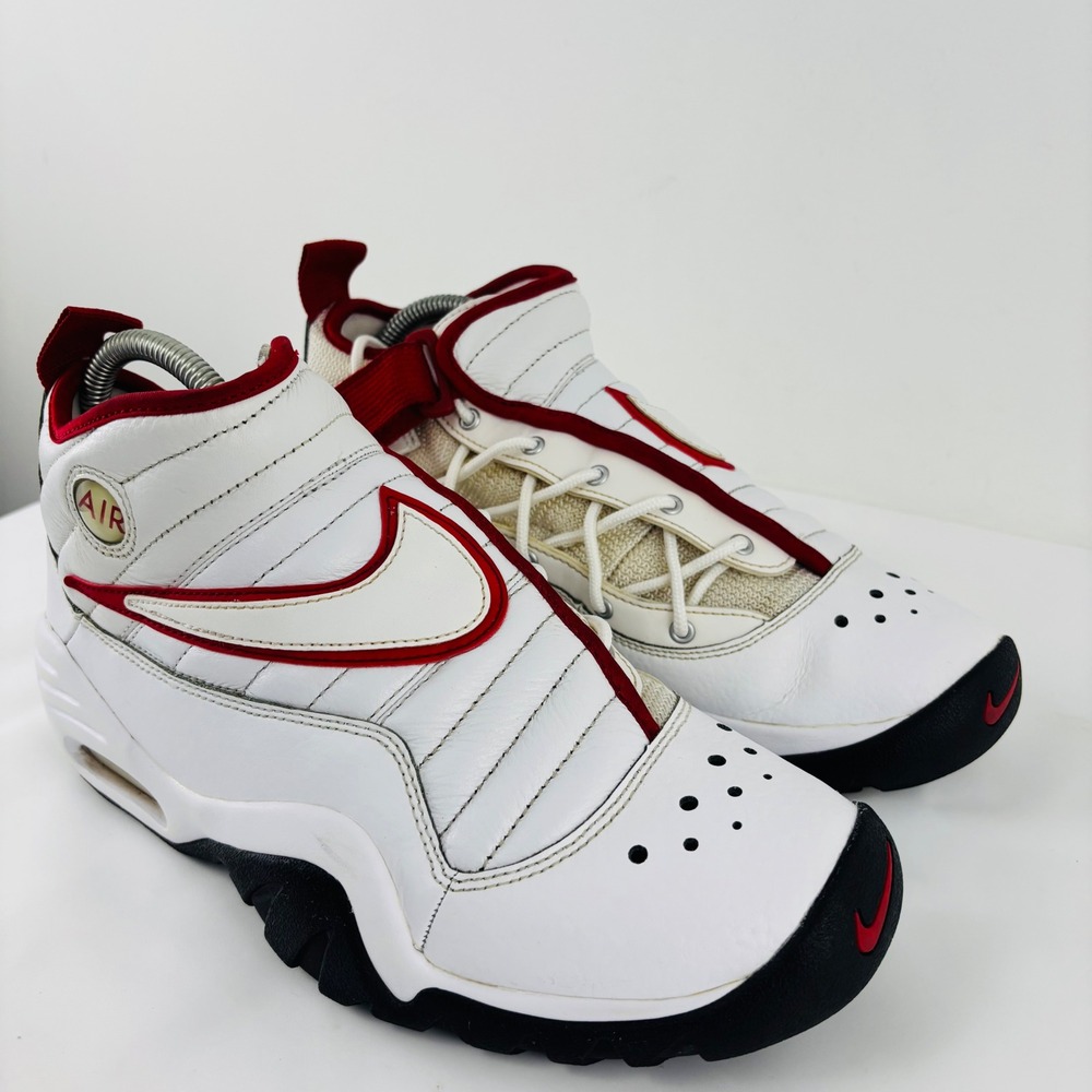 Nike Air Shake N'Destrukt Size 8 880869-100 White/Red Bulls Rodman Retro 2016